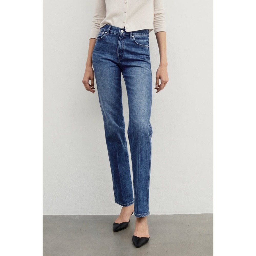 AYR The Legend Size 30 Russell Wash High Rise Straight Leg Denim Jeans